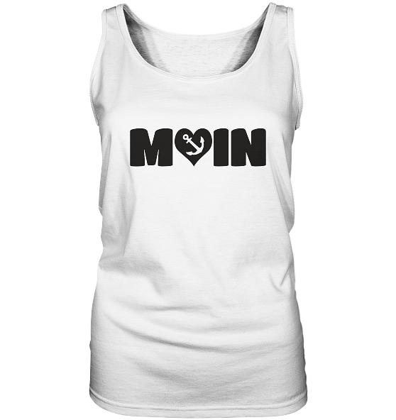 Moin Spruch mit Herz Anker - Damen Tank-Top - Kiebitzdelle