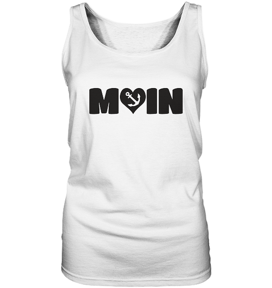 Moin Spruch mit Herz Anker - Damen Tank-Top