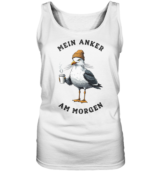 Mein Anker am Morgen Kaffee Möwe - Damen Tank-Top