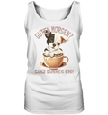 Guten Morgen Ganz dünnes Eis Hund Kaffeetasse - Damen Tank-Top - Kiebitzdelle