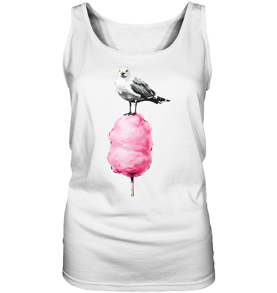 Möwe auf Zuckerwatte - Damen Tank-Top - Kiebitzdelle