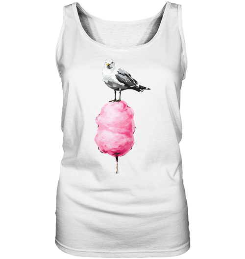 Möwe auf Zuckerwatte - Damen Tank-Top - Kiebitzdelle