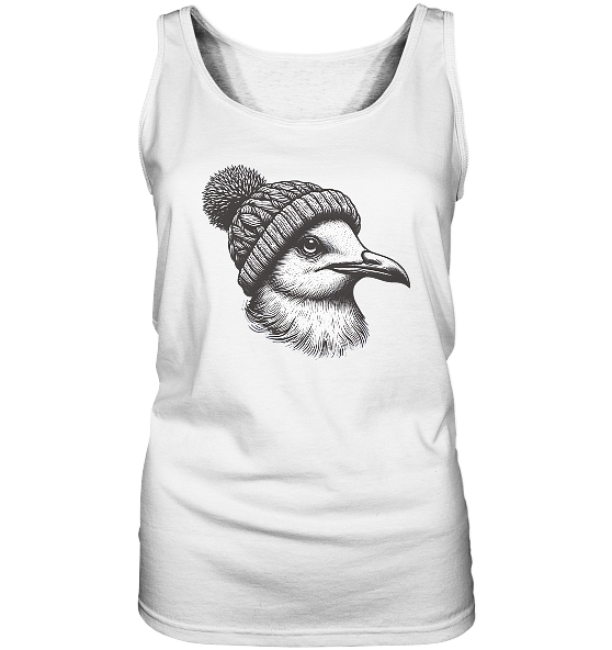 Coole Möwe mit Pudelmütze - Damen Tank-Top