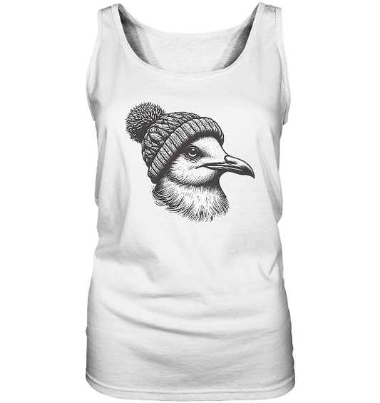 Coole Möwe mit Pudelmütze - Damen Tank-Top