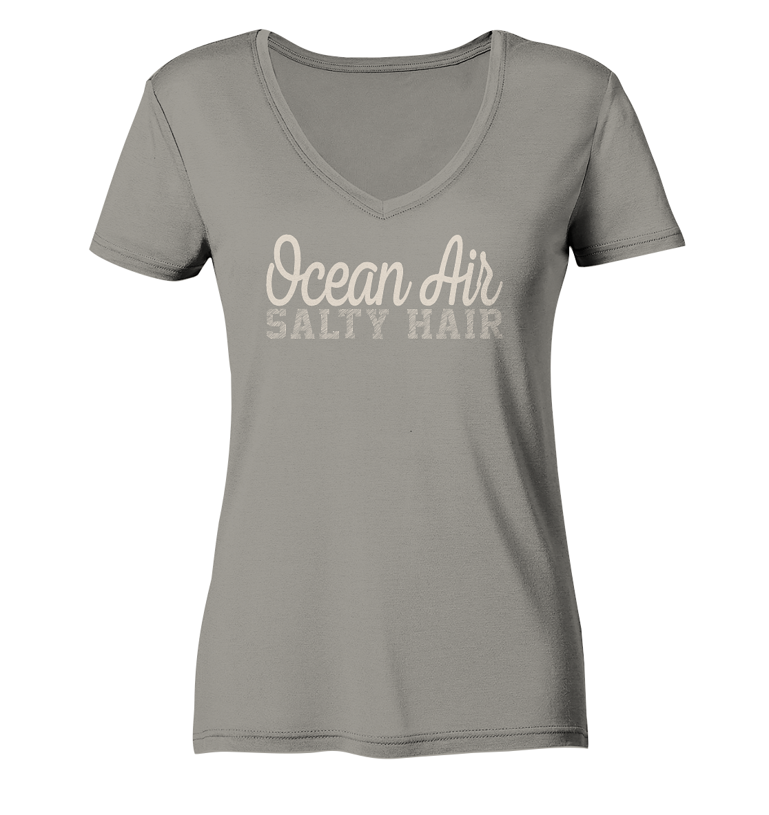 Ocean Air Salty Hair - Damen Bio V-Neck Shirt - Kiebitzdelle