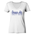 Ocean Air Salty Hair - Damen Bio V-Neck Shirt - Kiebitzdelle