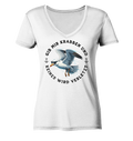 Gib mir Krabben und keiner wird verletzt - Damen Bio V-Neck Shirt - Kiebitzdelle