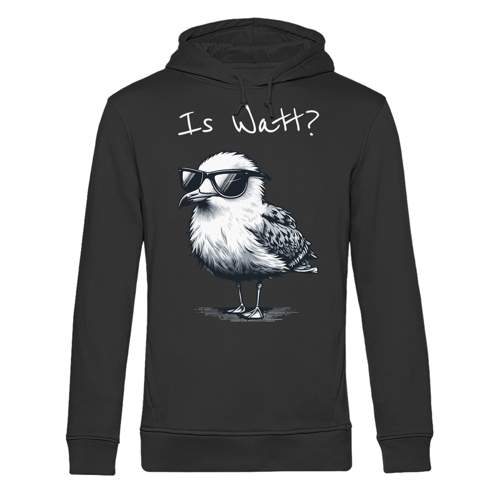 Is Watt Coole Möwe - Herren Bio Hoodie - Kiebitzdelle