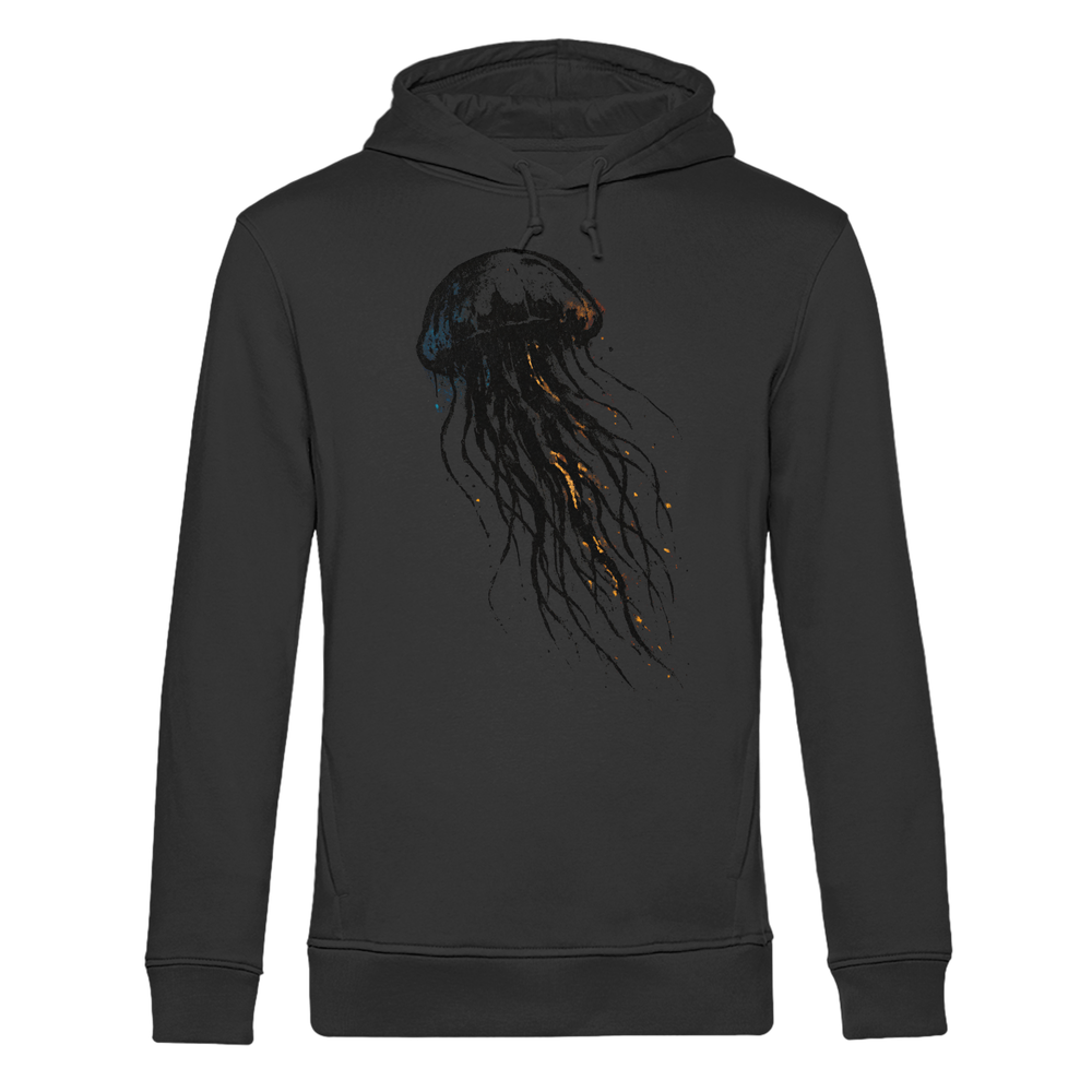 Street Art Qualle - Herren Bio Hoodie - Kiebitzdelle
