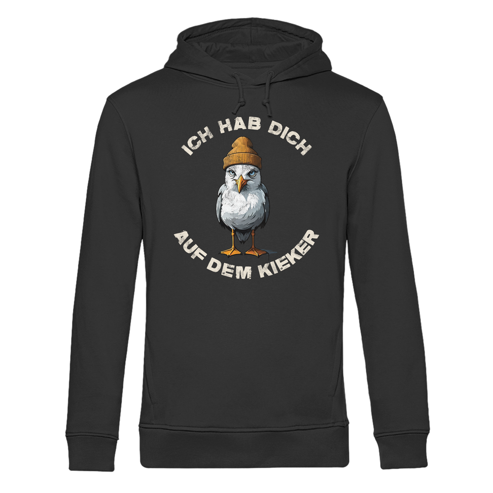 Ich hab Dich auf dem Kieker Möwe Spruch - Herren Bio Hoodie - Kiebitzdelle