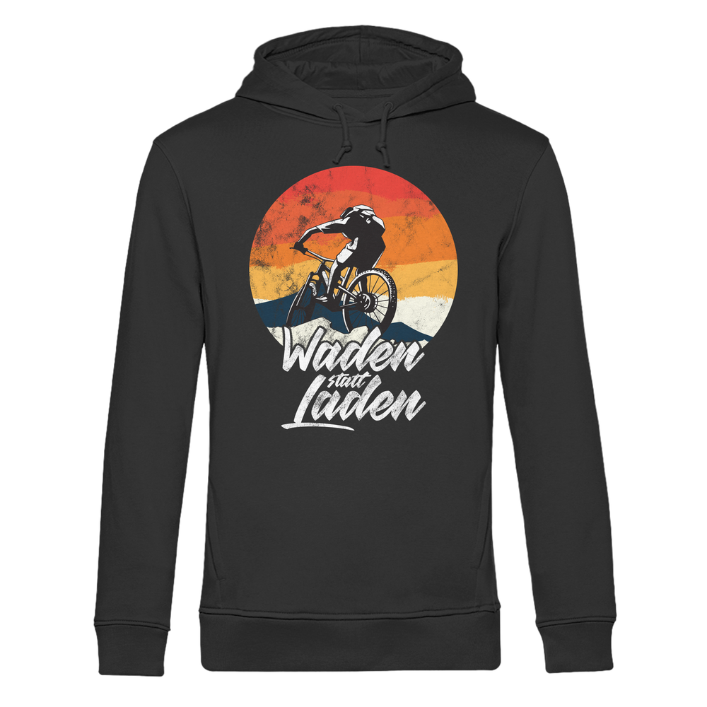 Waden statt Laden Fahrrad E-Bike Radtrikot - Herren Bio Hoodie
