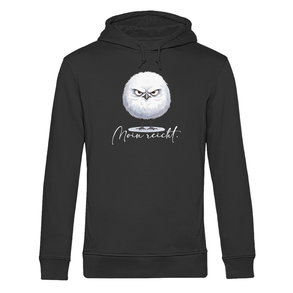 Moin reicht - Grimmige runde Möwe - Organic Hoodie B&C