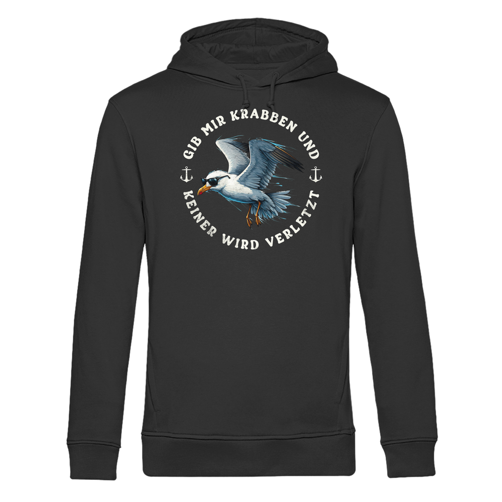 Gib mir Krabben und keiner wird verletzt - Herren Bio Hoodie - Kiebitzdelle