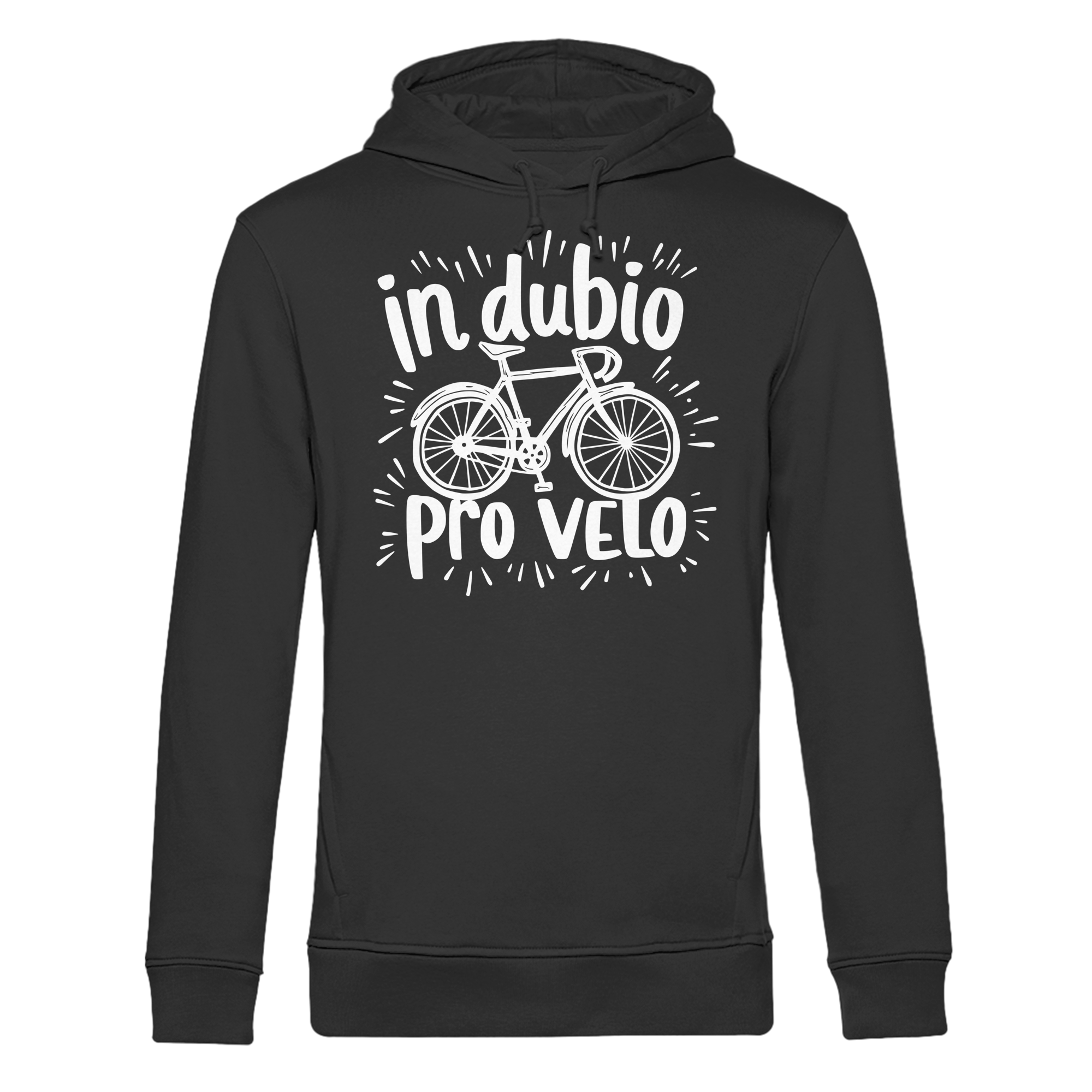 In dubio pro velo Fahrrad Spruch - Herren Bio Hoodie - Kiebitzdelle