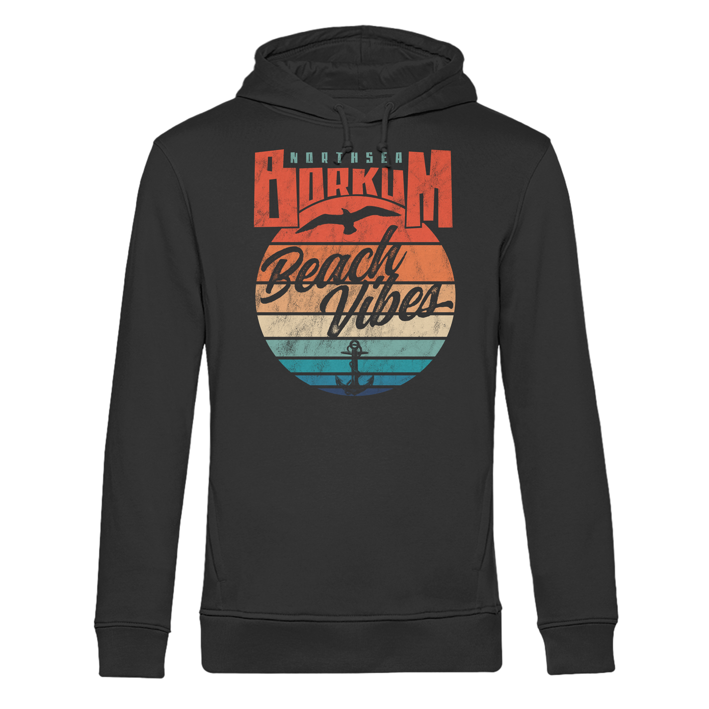 Borkum Beach Vibes - Herren Bio Hoodie