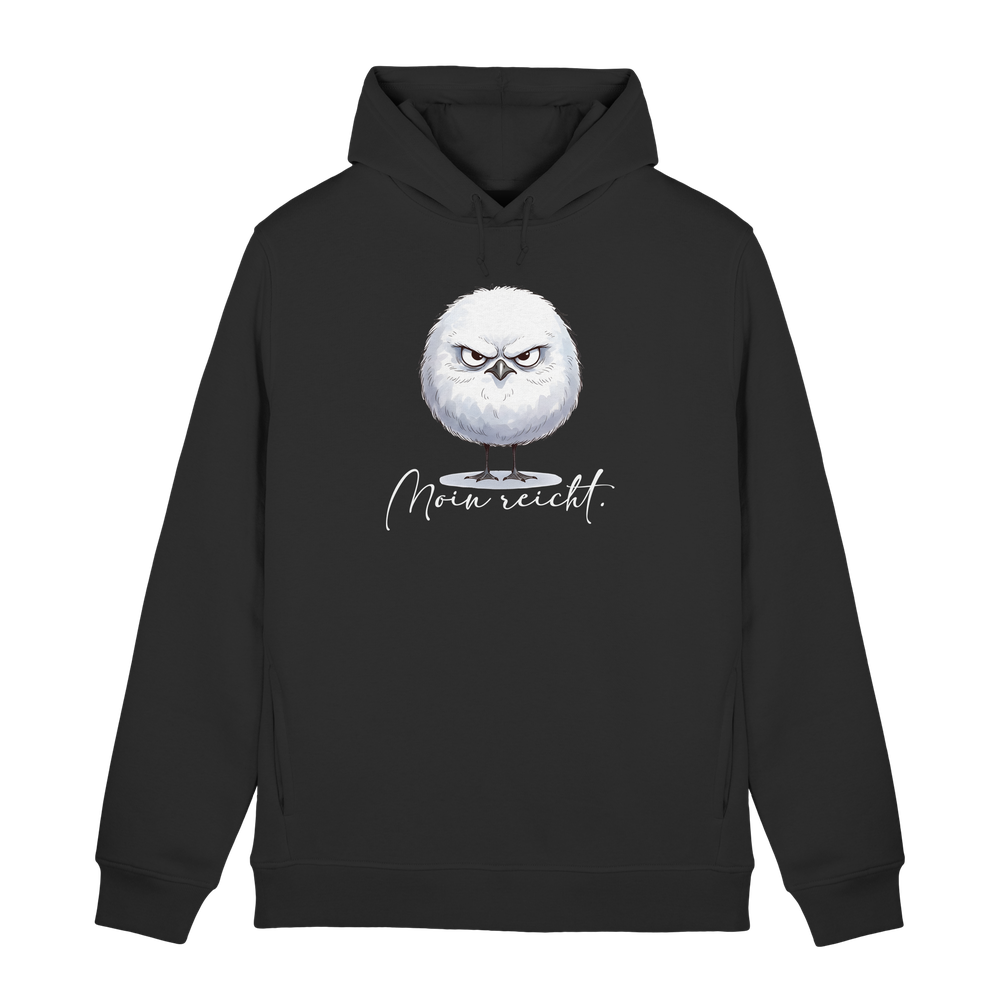 Moin reicht - Grimmige runde Möwe - Organic Hoodie B&C