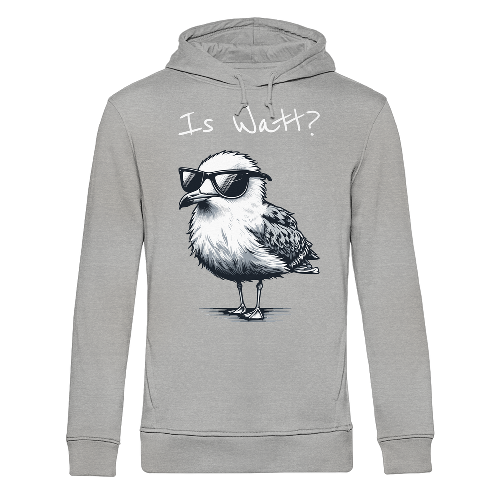Is Watt Coole Möwe - Herren Bio Hoodie - Kiebitzdelle
