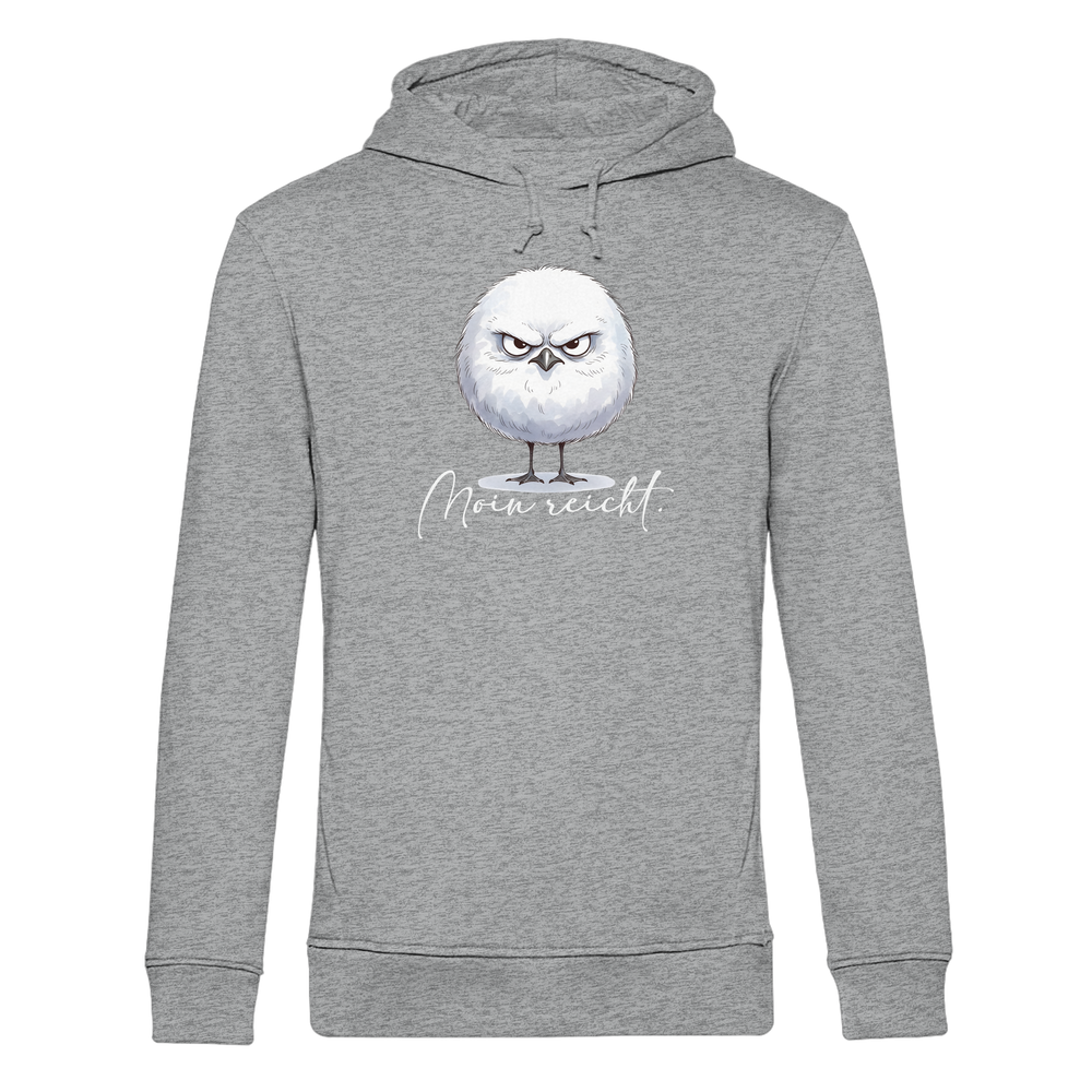 Moin reicht - Grimmige runde Möwe - Organic Hoodie B&C