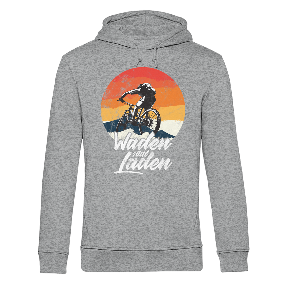 Waden statt Laden Fahrrad E-Bike Radtrikot - Herren Bio Hoodie - Kiebitzdelle