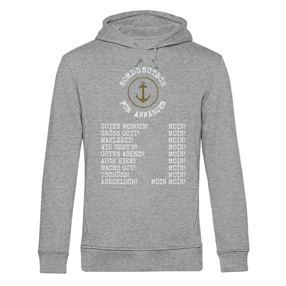 Norddeutsch für Anfänger - Herren Bio Hoodie