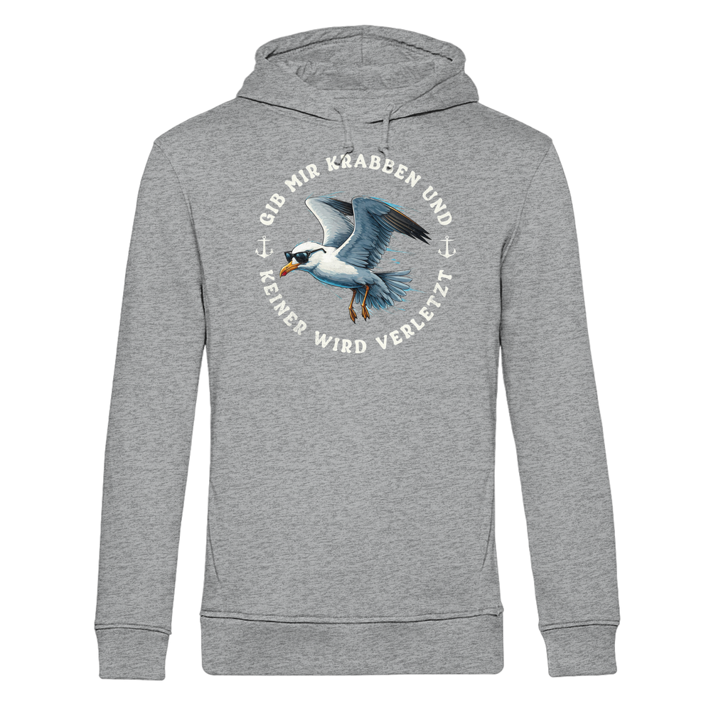 Gib mir Krabben und keiner wird verletzt - Herren Bio Hoodie - Kiebitzdelle