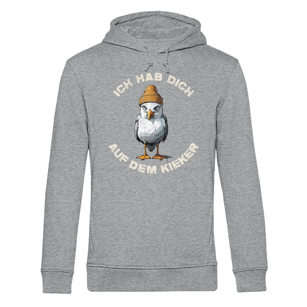 Ich hab Dich auf dem Kieker Möwe Spruch - Herren Bio Hoodie - Kiebitzdelle