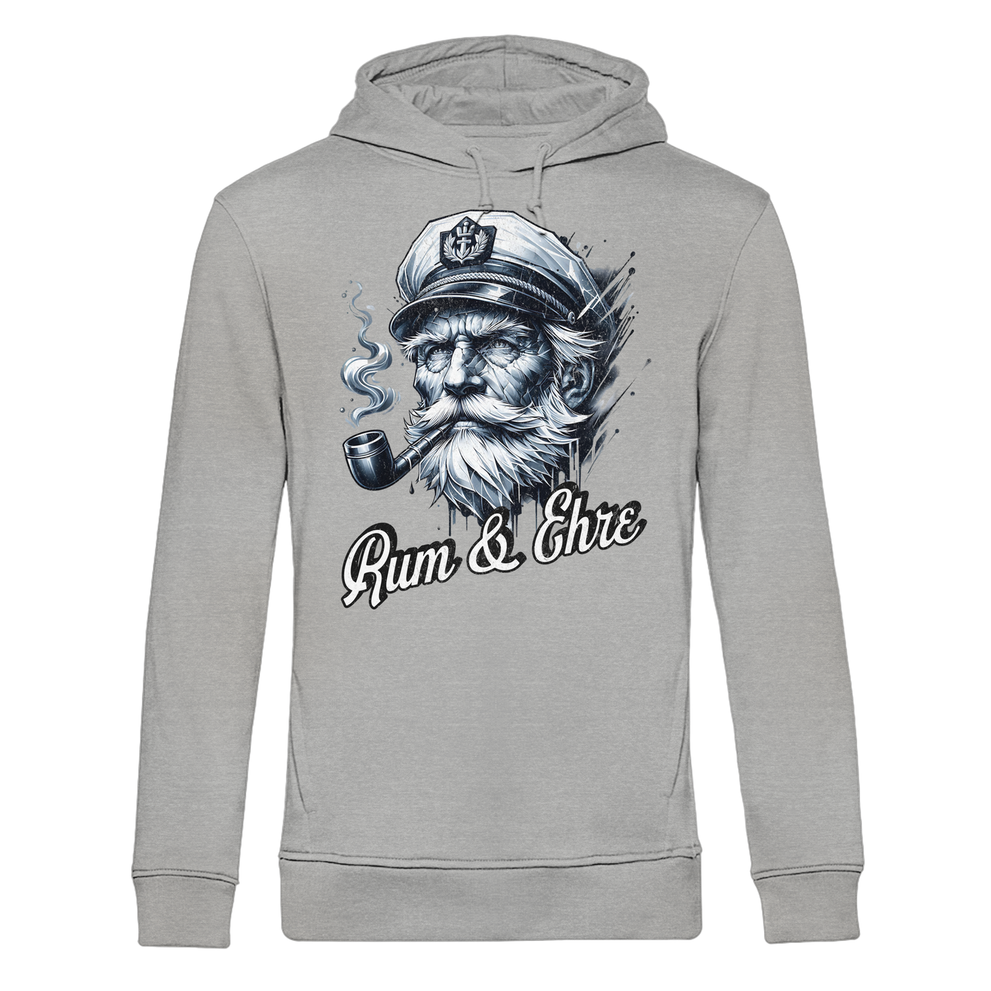 Rum und Ehre Kapitän - Herren Bio Hoodie