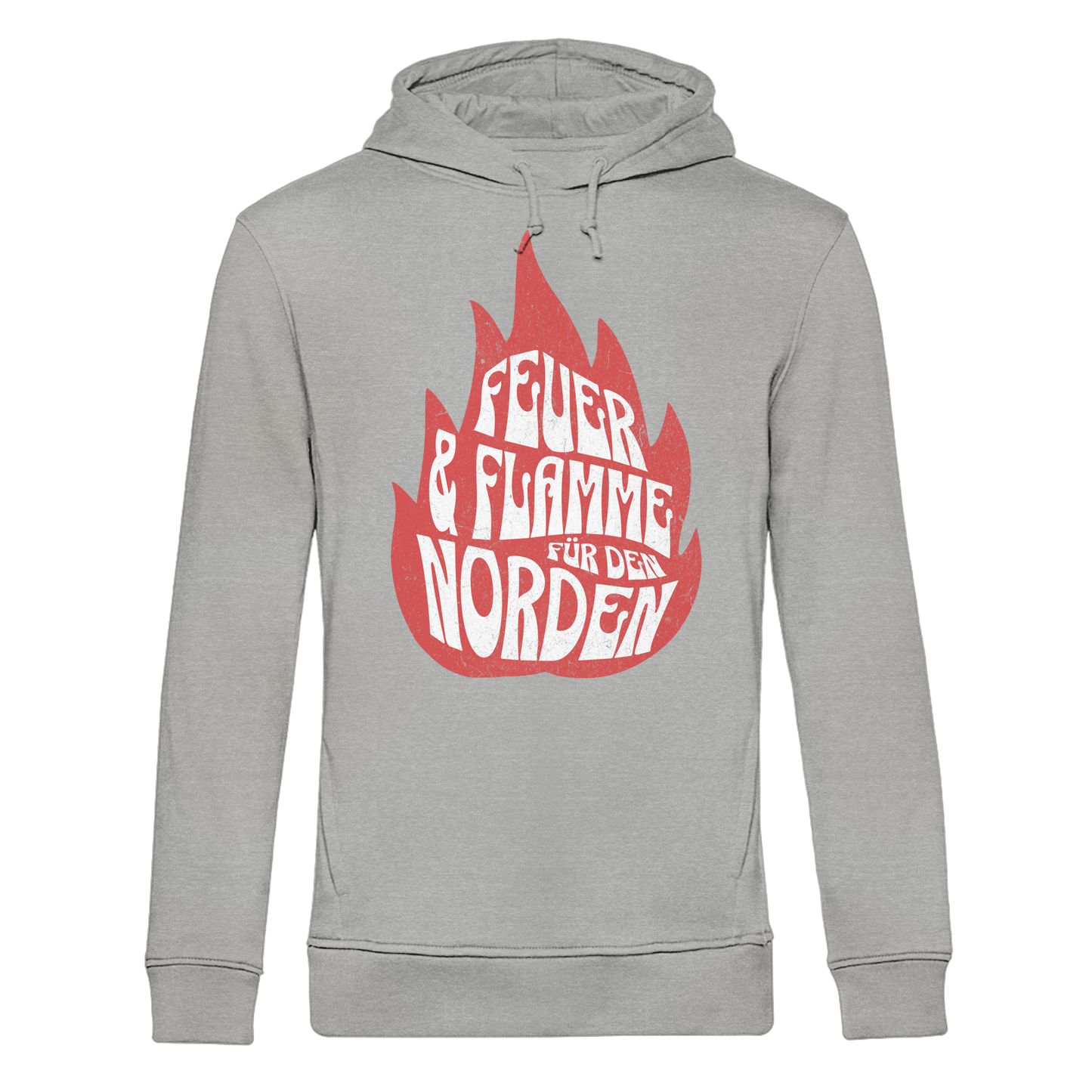 Feuer und Flamme für den Norden - Herren Bio Hoodie