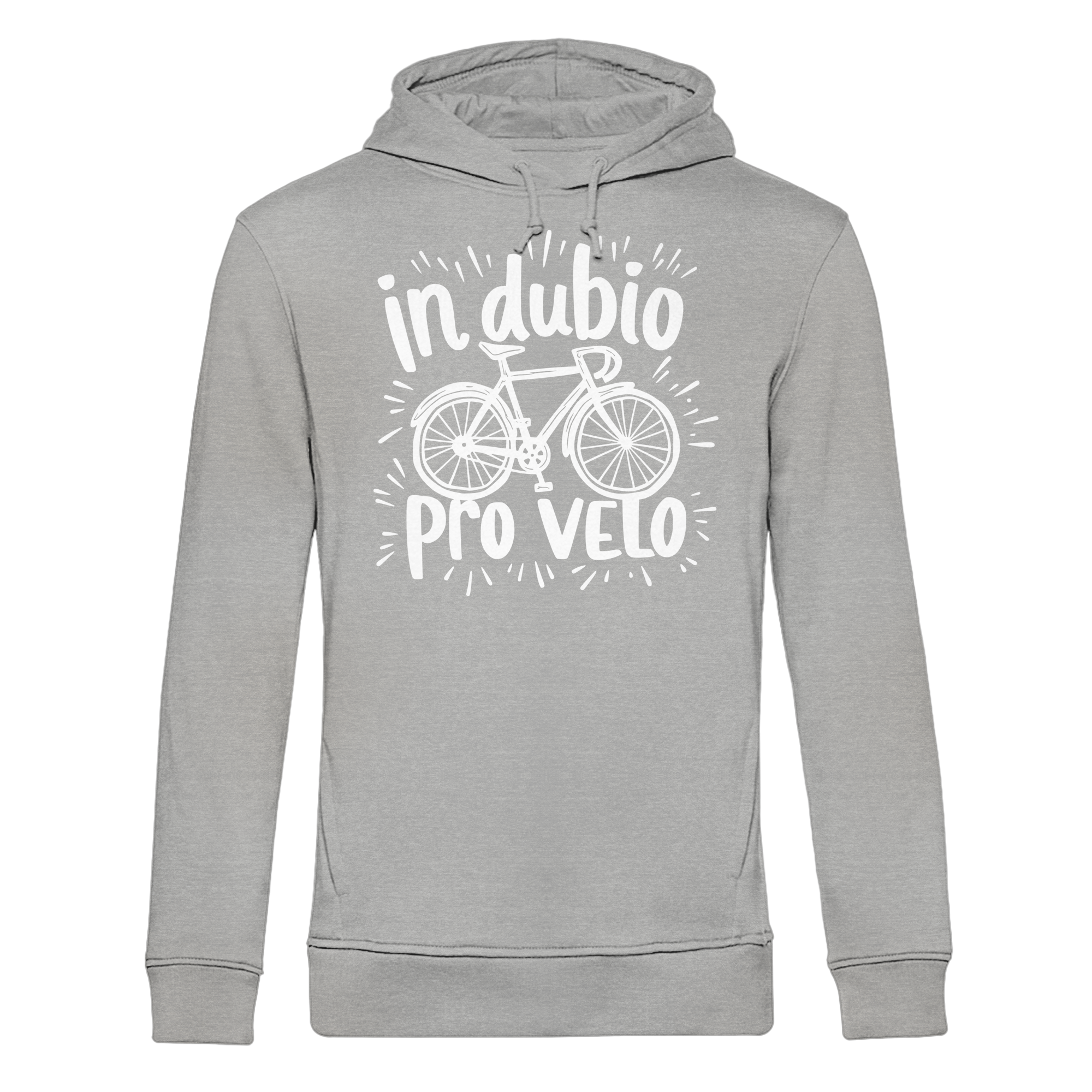 In dubio pro velo Fahrrad Spruch - Herren Bio Hoodie - Kiebitzdelle