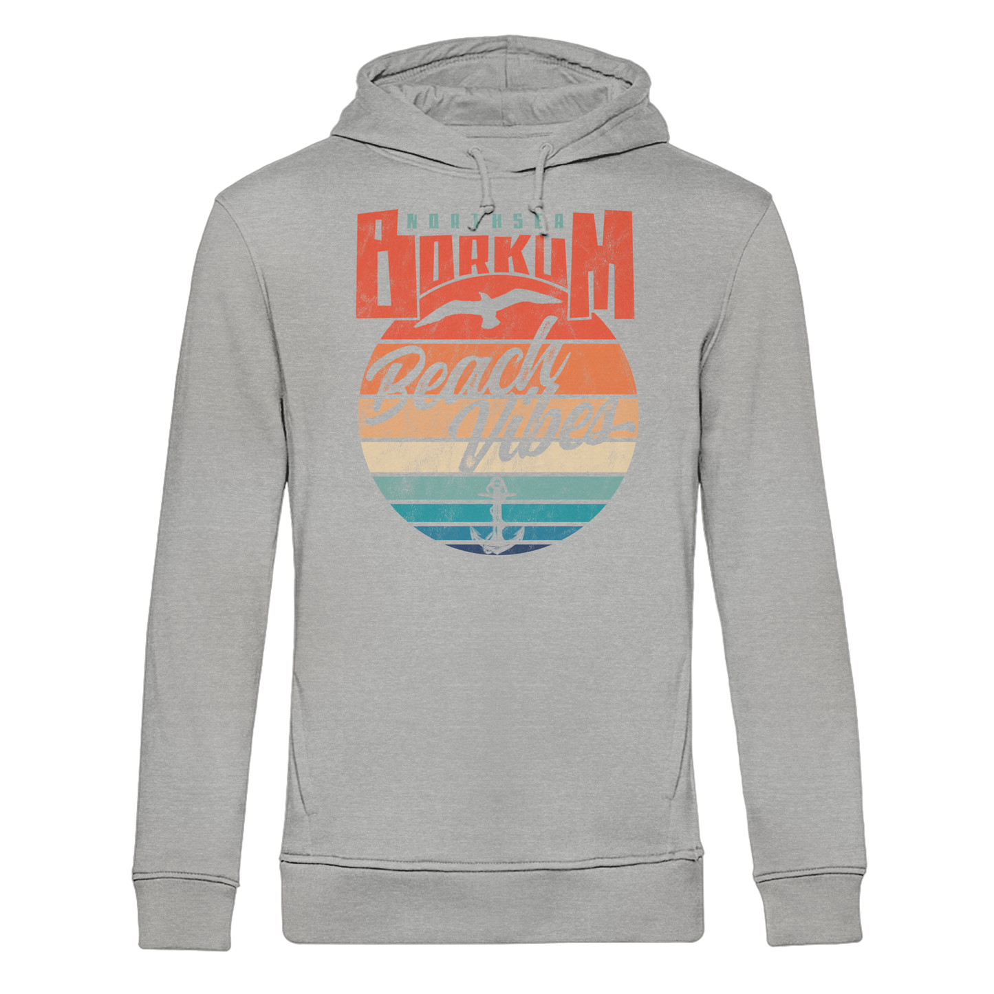 Borkum Beach Vibes - Herren Bio Hoodie