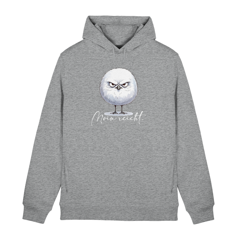 Moin reicht - Grimmige runde Möwe - Organic Hoodie B&C