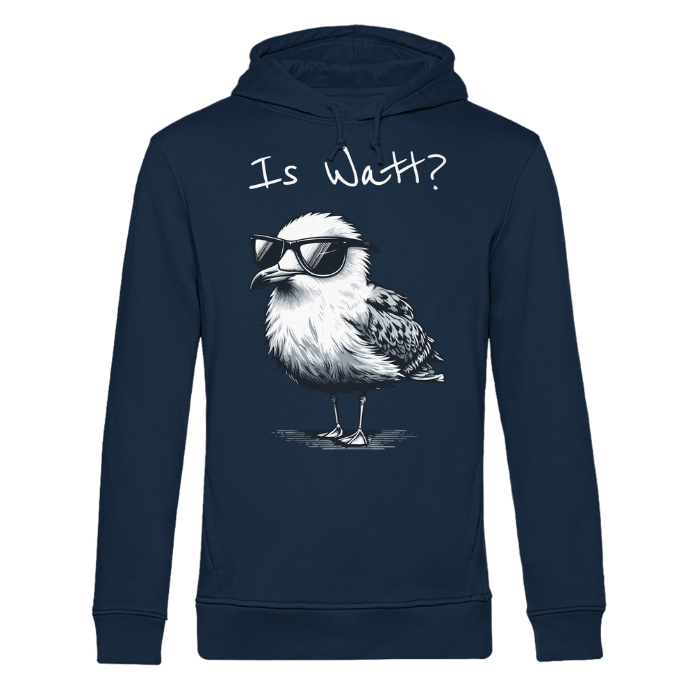 Is Watt Coole Möwe - Herren Bio Hoodie - Kiebitzdelle