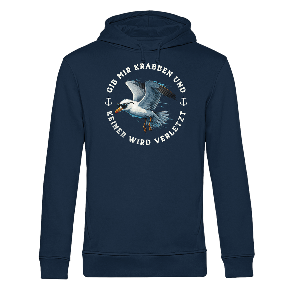 Gib mir Krabben und keiner wird verletzt - Herren Bio Hoodie - Kiebitzdelle