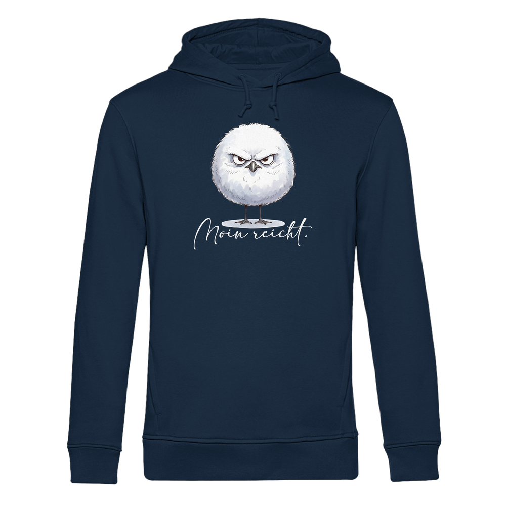 Moin reicht - Grimmige runde Möwe - Organic Hoodie B&C
