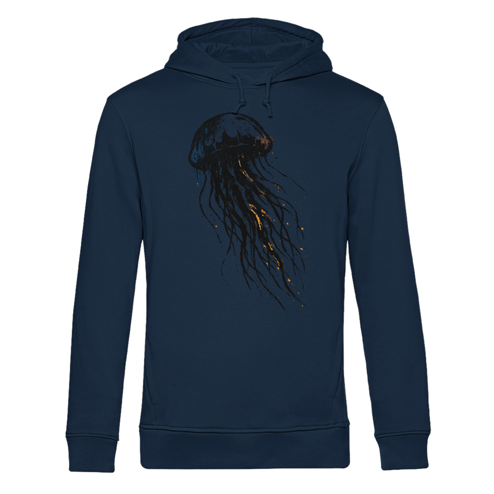 Street Art Qualle - Herren Bio Hoodie - Kiebitzdelle