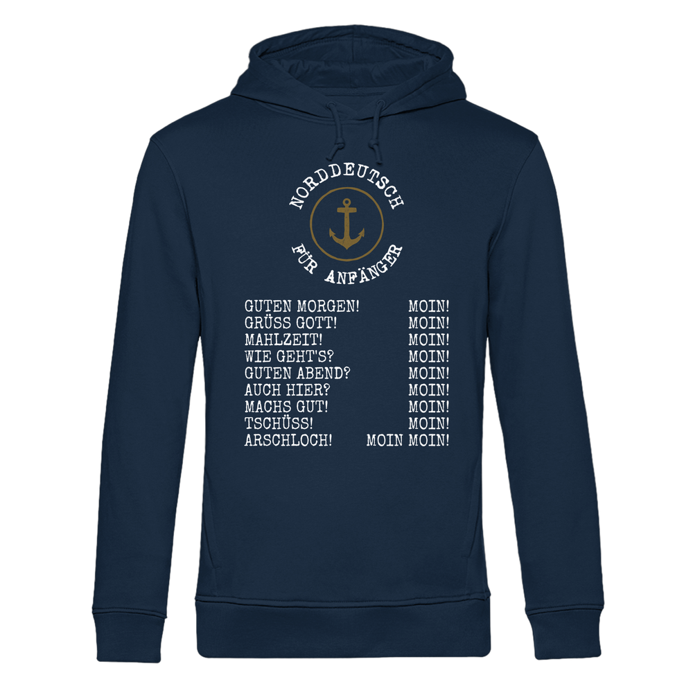 Norddeutsch für Anfänger - Herren Bio Hoodie