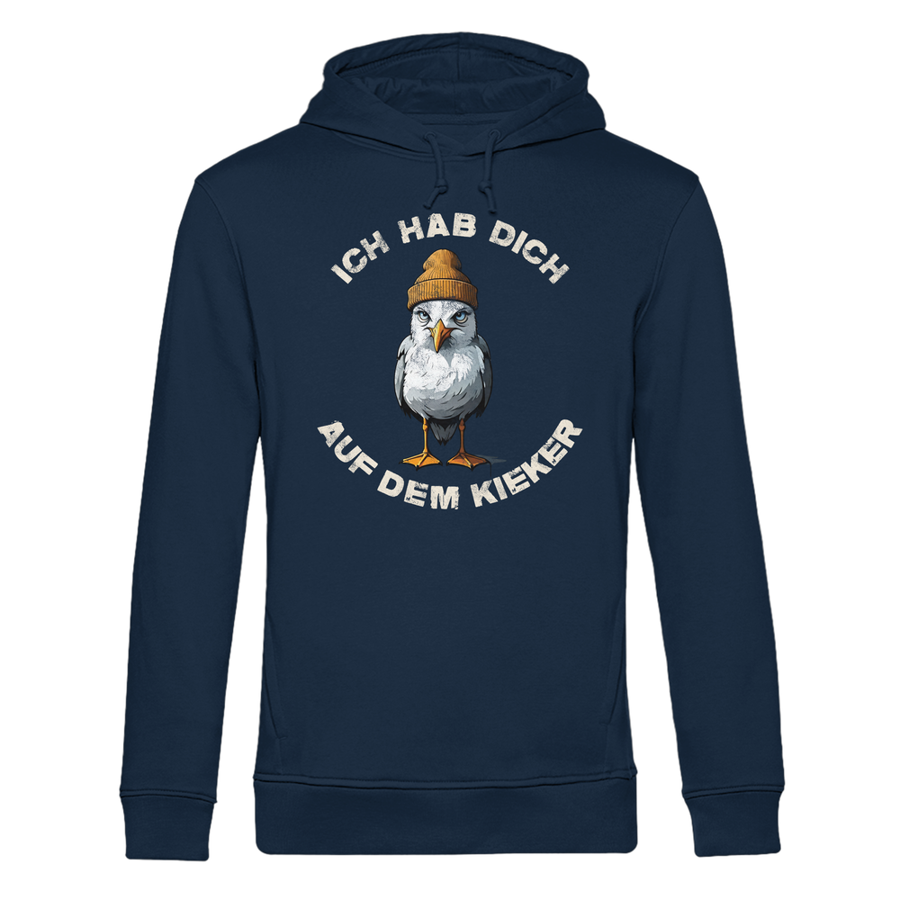 Ich hab Dich auf dem Kieker Möwe Spruch - Herren Bio Hoodie - Kiebitzdelle