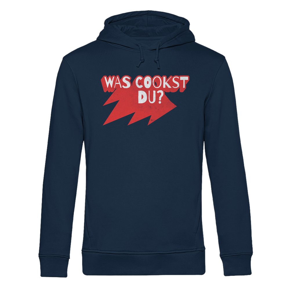 Was cookst du Lustig Kochen - Herren Bio Hoodie