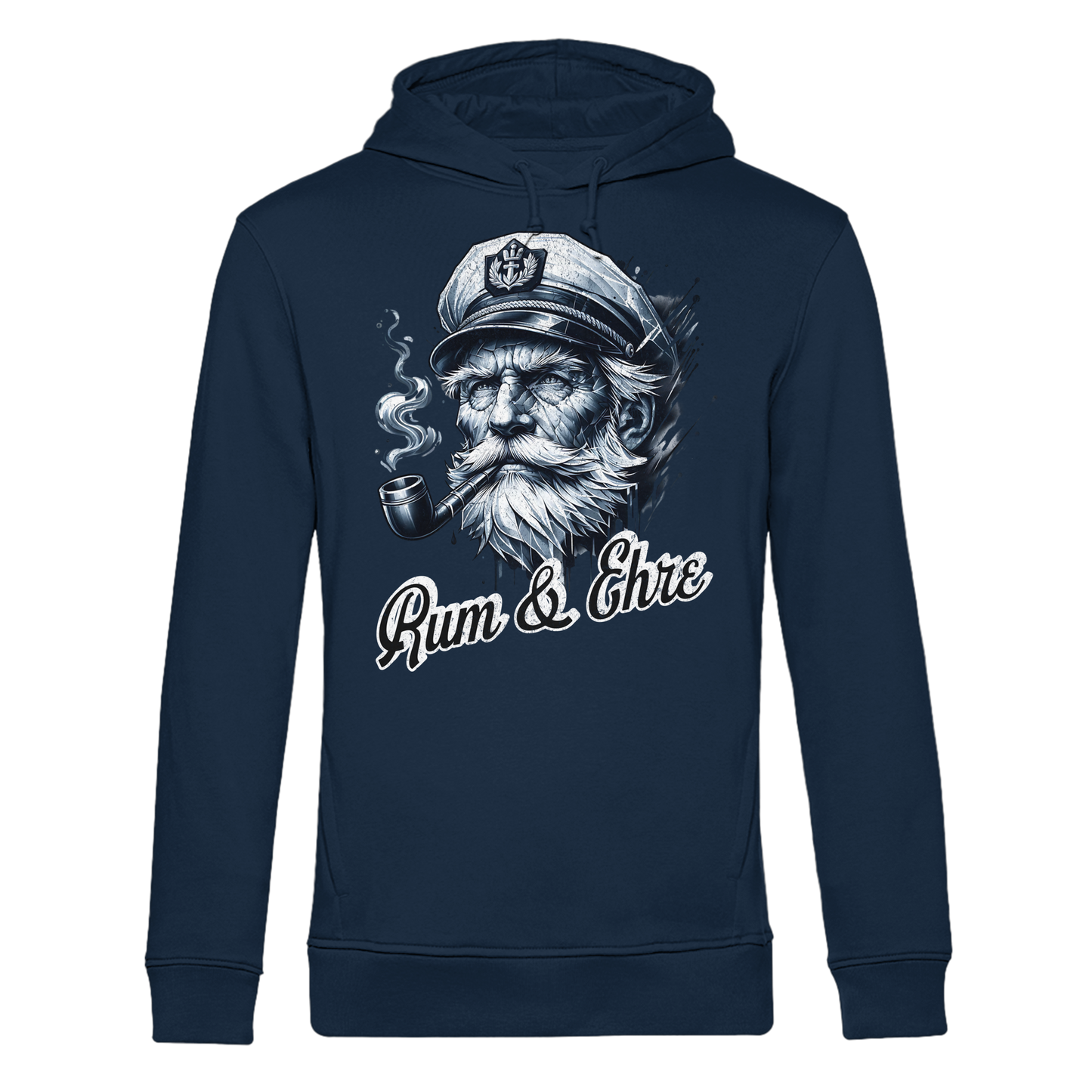 Rum und Ehre Kapitän - Herren Bio Hoodie