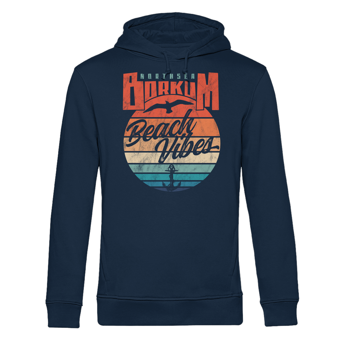 Borkum Beach Vibes - Herren Bio Hoodie