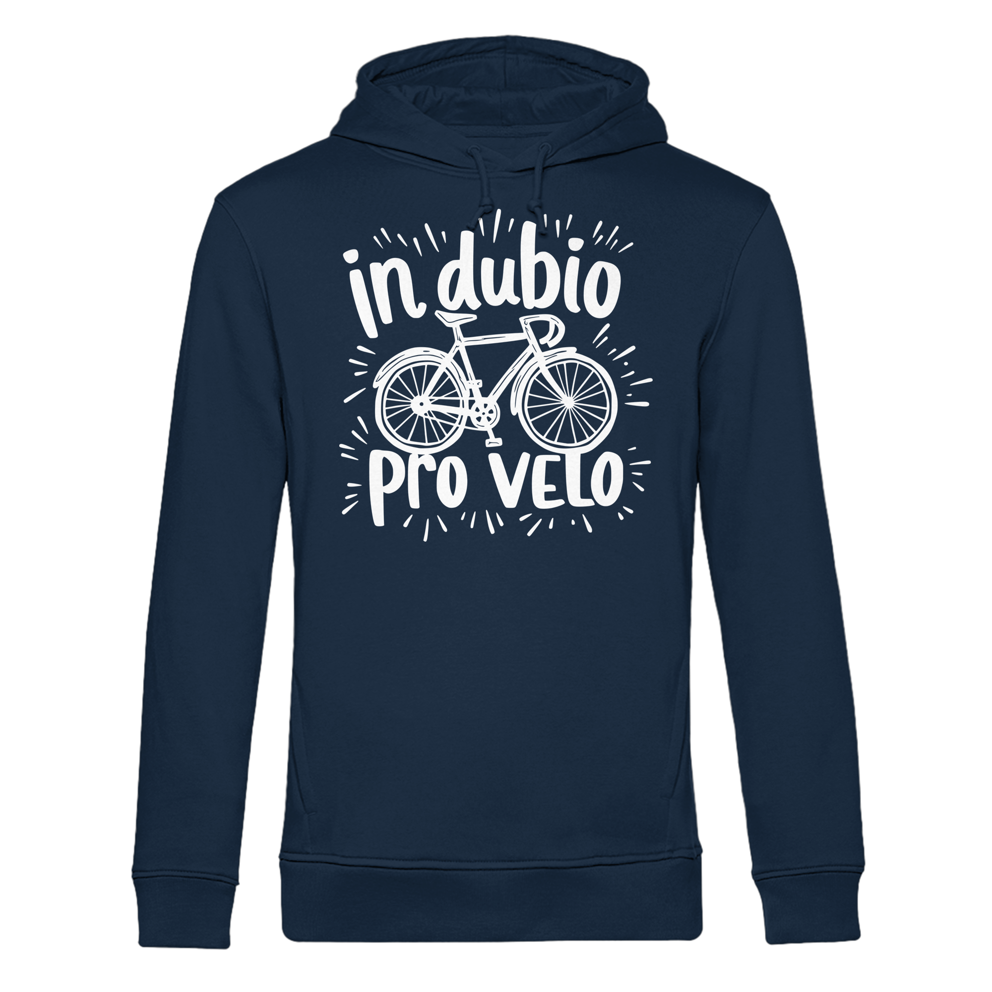 In dubio pro velo Fahrrad Spruch - Herren Bio Hoodie - Kiebitzdelle