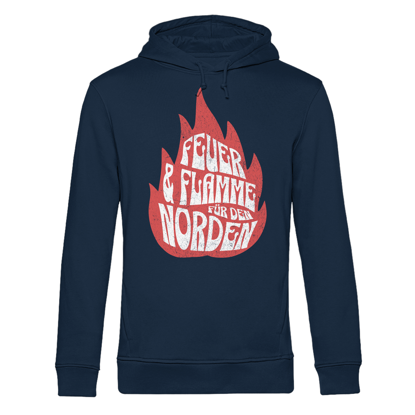 Feuer und Flamme für den Norden - Herren Bio Hoodie