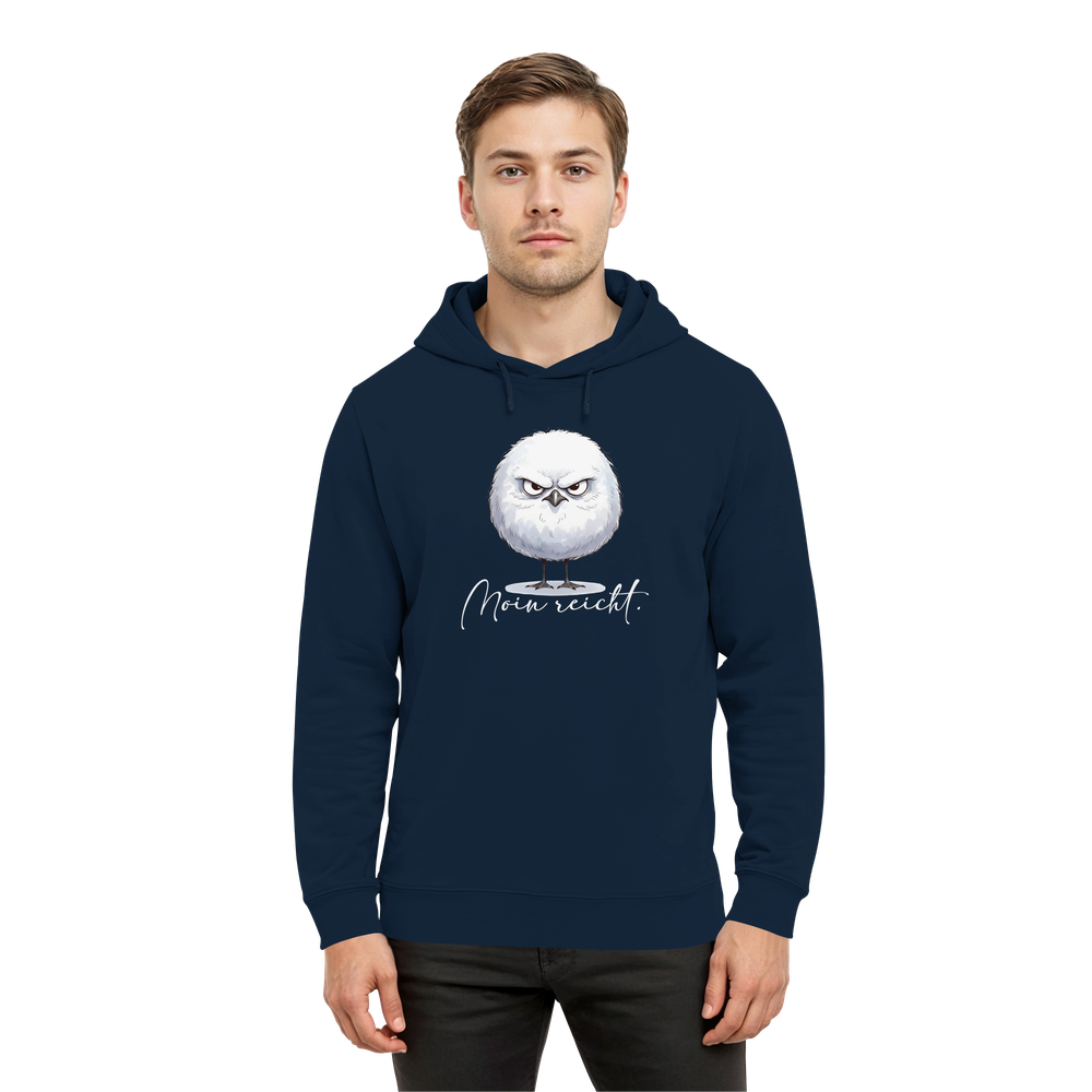 Moin reicht - Grimmige runde Möwe - Organic Hoodie B&C