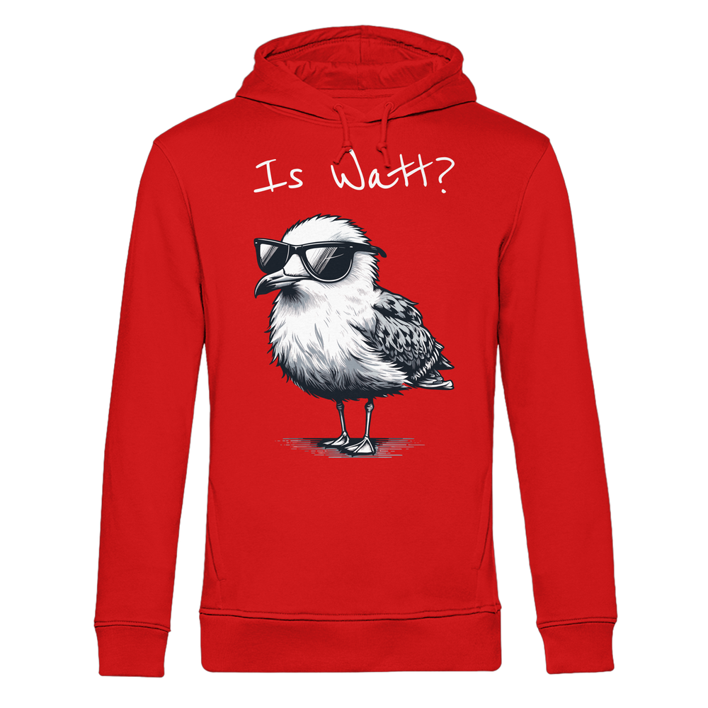 Is Watt Coole Möwe - Herren Bio Hoodie - Kiebitzdelle