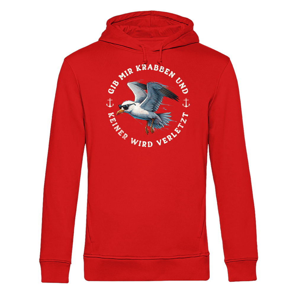 Gib mir Krabben und keiner wird verletzt - Herren Bio Hoodie - Kiebitzdelle