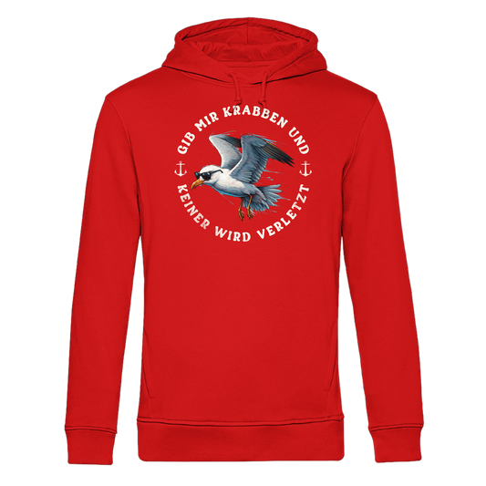 Gib mir Krabben und keiner wird verletzt - Herren Bio Hoodie