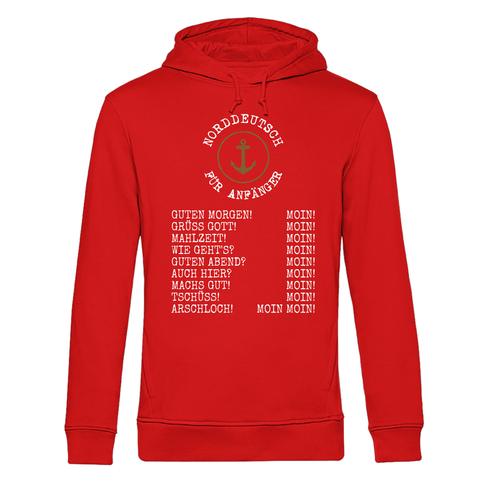 Norddeutsch für Anfänger - Herren Bio Hoodie - Kiebitzdelle