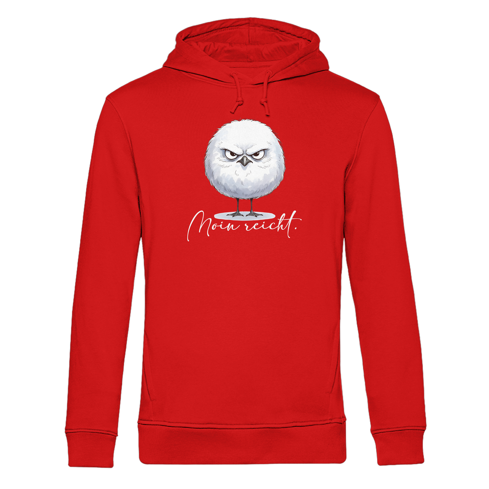 Moin reicht - Grimmige runde Möwe - Organic Hoodie B&C