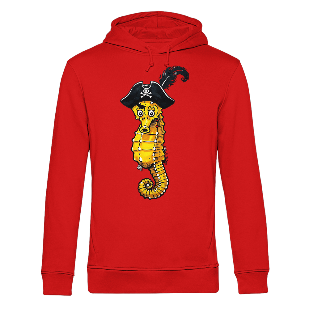 Seepferdchen Seeräuber Pirat - Herren Bio Hoodie