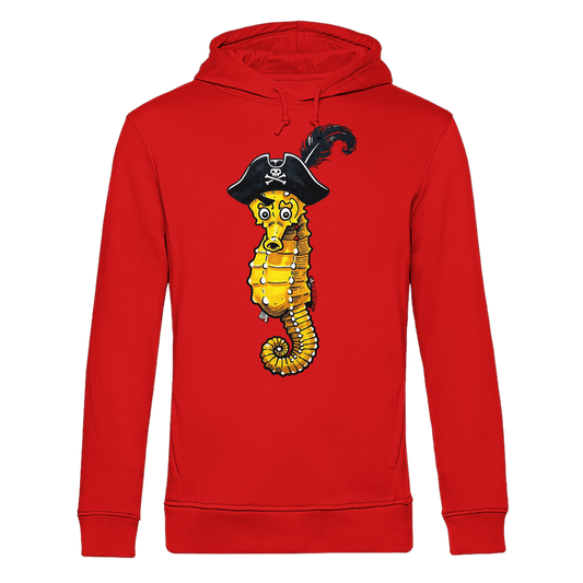 Seepferdchen Seeräuber Pirat - Herren Bio Hoodie